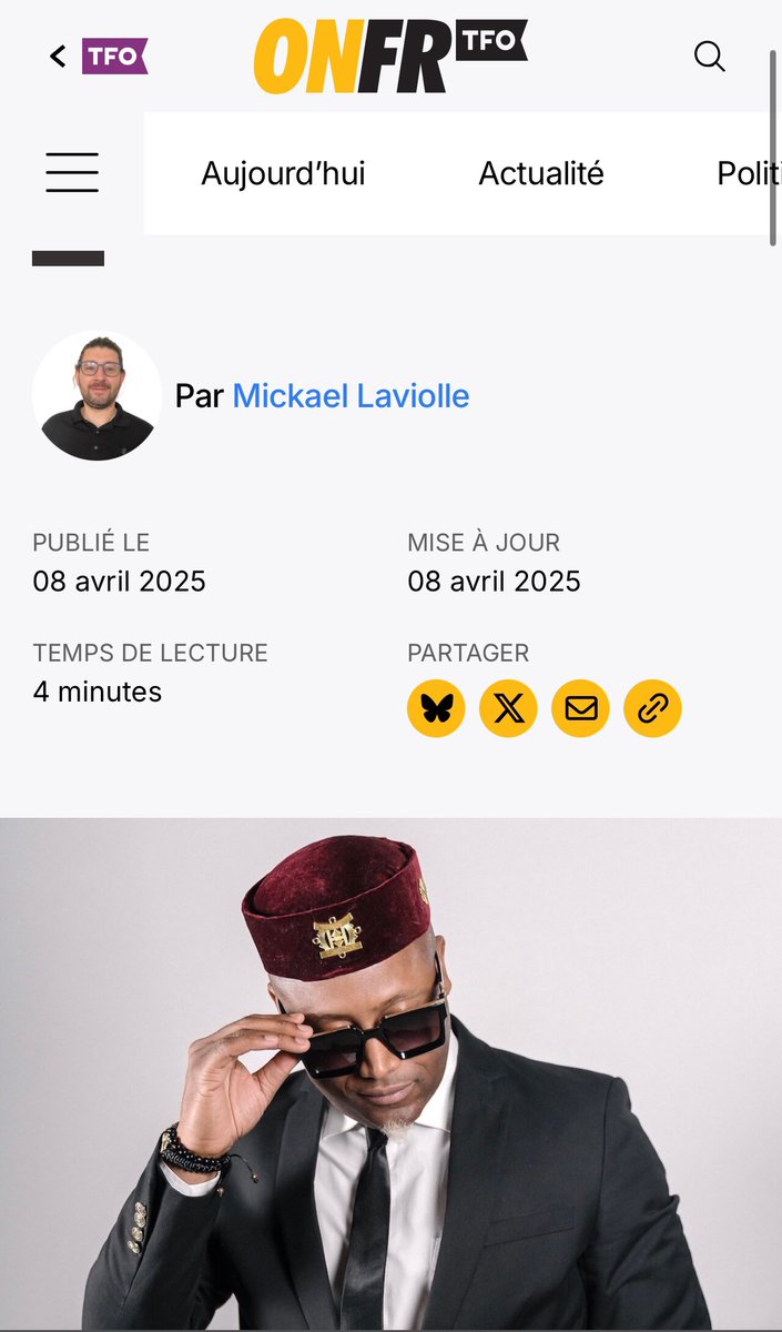 abelmaxwell's tweet photo. ☘️Merci à Mickael Laviolle et à l’équipe de #ONfr pour cet article qui revient sur :
🌹Ma récente signature avec @UMG!  
🌹Ma 1ère partie du  #Concert de #TOOFAN au #Zénith de #Paris, le 18 avril prochain 
🫶#Merci à toutes celles et à ceux qui ont toujours #cru en moi!
✔️On continue d’avancer, avec #passion, #engagement et surtout avec #beaucoup de #gratitude☺️
——
🗞️: https://t.co/F1gPVeJwJy