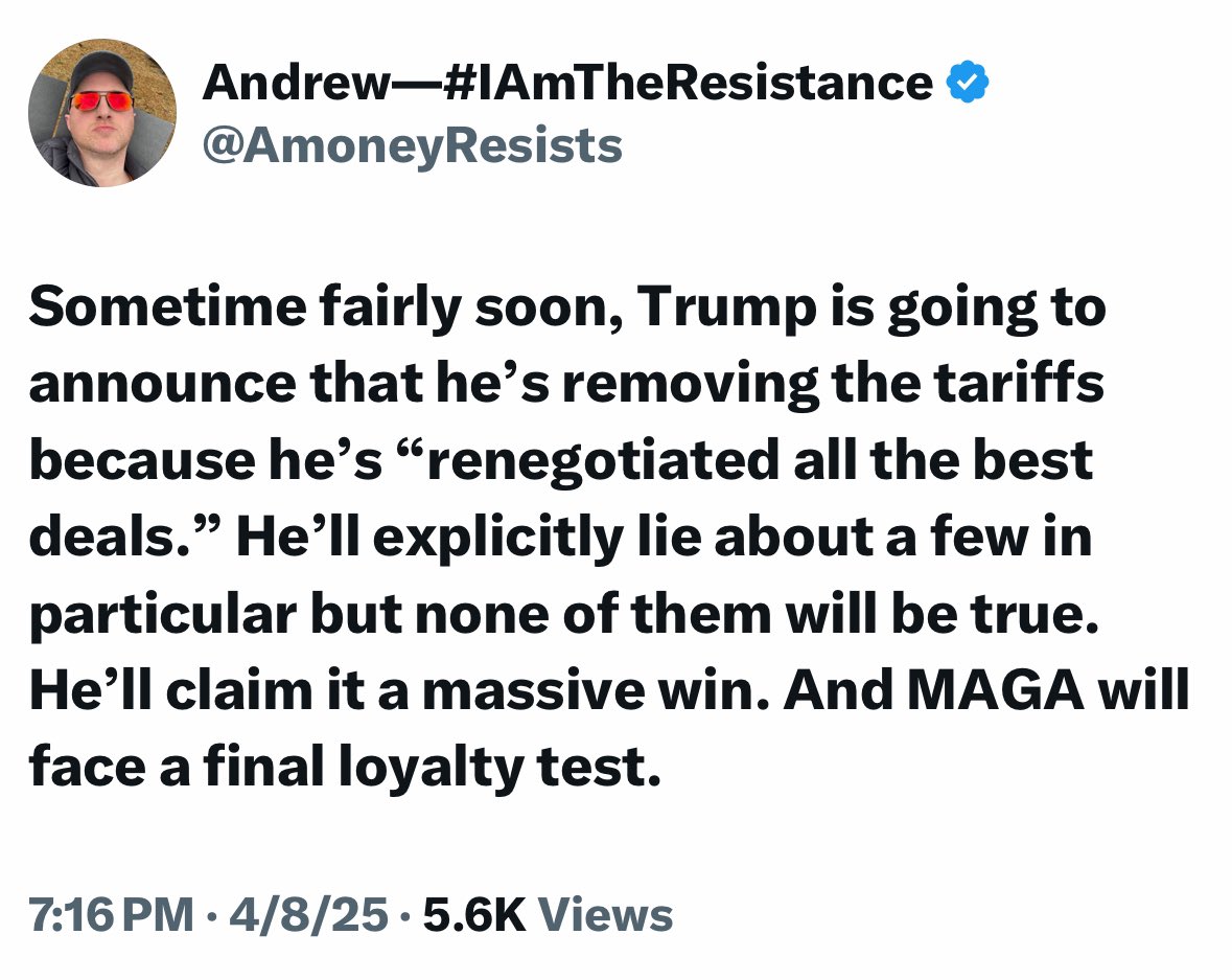 Whoever could have predicted Trump’s move today