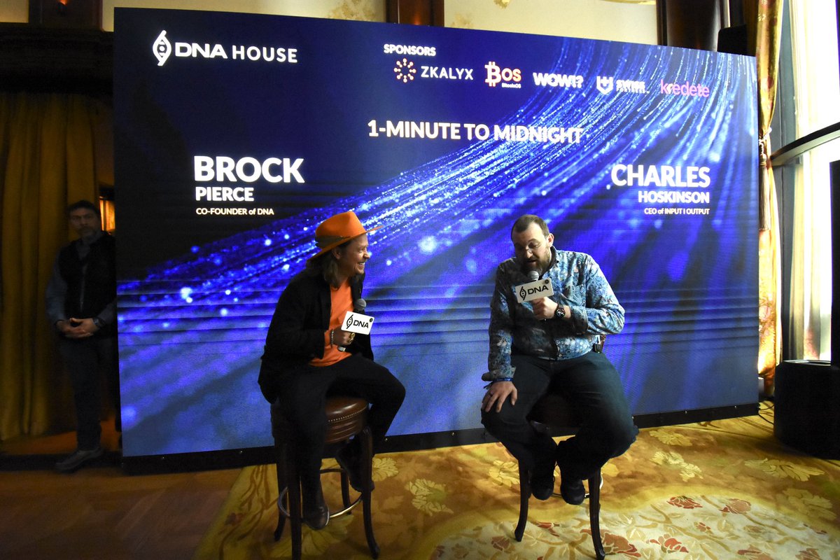 Honored to share the stage with Charles Hoskinson today at the DNA House  event in Paris. Grateful to everyone who joined the conversation and made  it such a meaningful experience. @dna_fund @IOHK_Charles