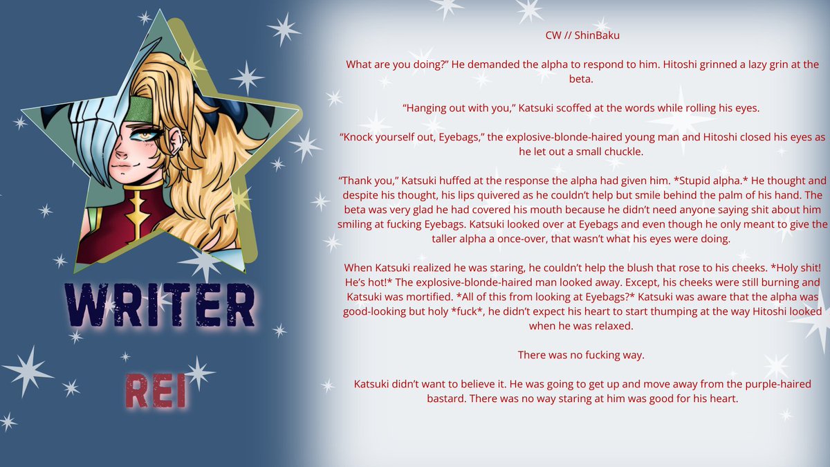 KoichiZine's tweet photo. Writer - @Chloeoodles 
Writer - @UnluckiestJun 
Writer - @cozyreinsfw https://t.co/kSudF3InsL