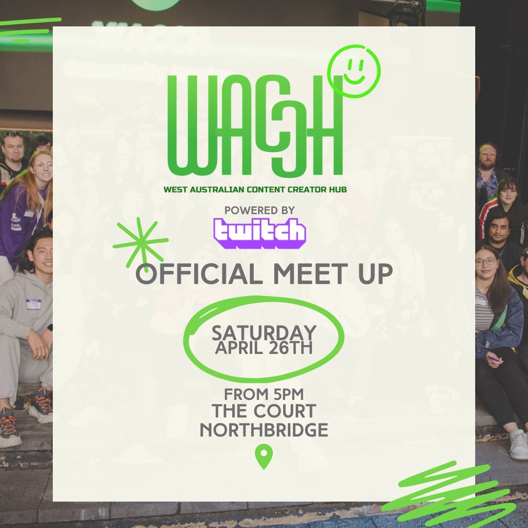 For the WA peeps, there's also an official meet up happening here too! ...And a certain someone might be DJing it again 👀 <a href="/WACCHnow/">WACCH</a> <a href="/Twitch_ANZ/">Twitch ANZ</a>