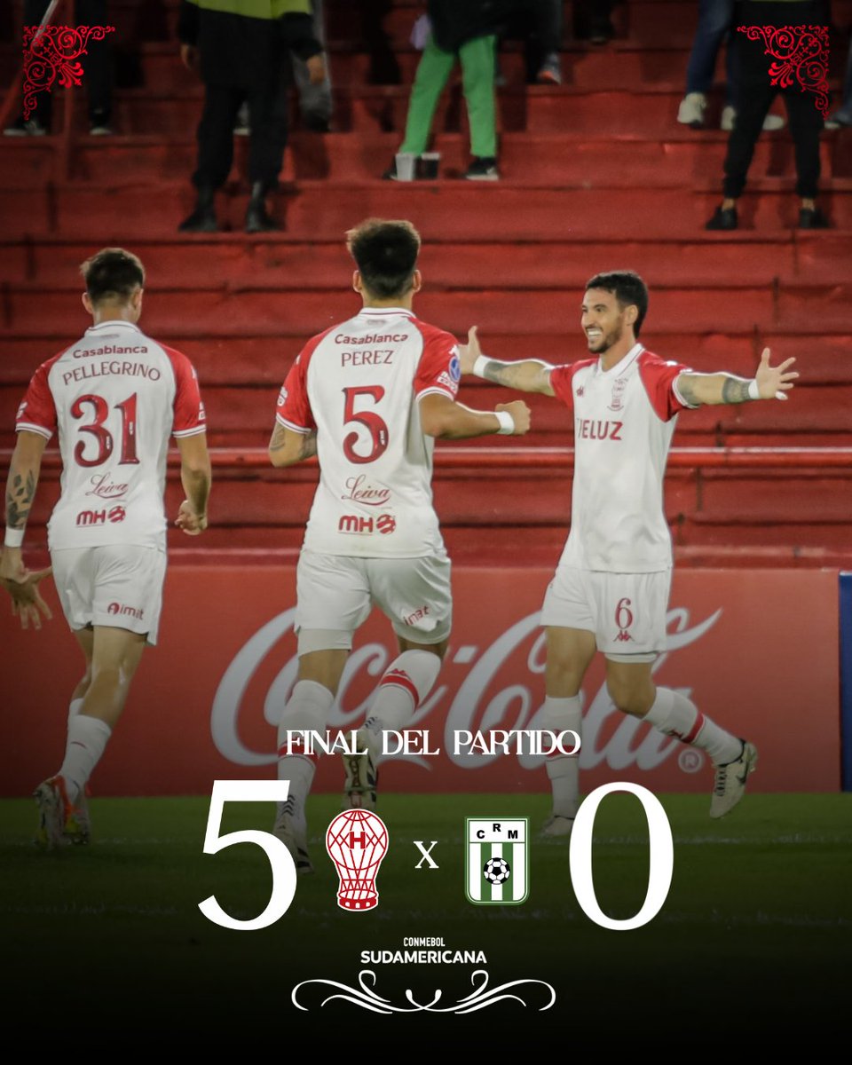 #JuegaHuracán 🎈|⏱️ 48' ST
🔚 Final del partido

¡HURACÁN CARAJO, ASÍ! 💪🏻😎

#Huracán (Pereyra, Cotugno e/c, De la Fuente, Urzi y Pérez) 5 - 0 #RacingdeMontevideo