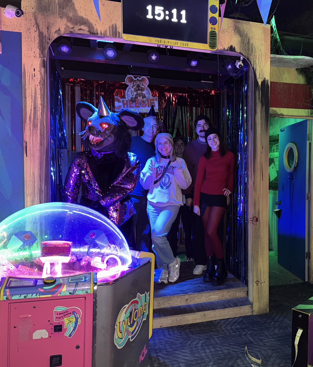 the four of us did an escape room :)