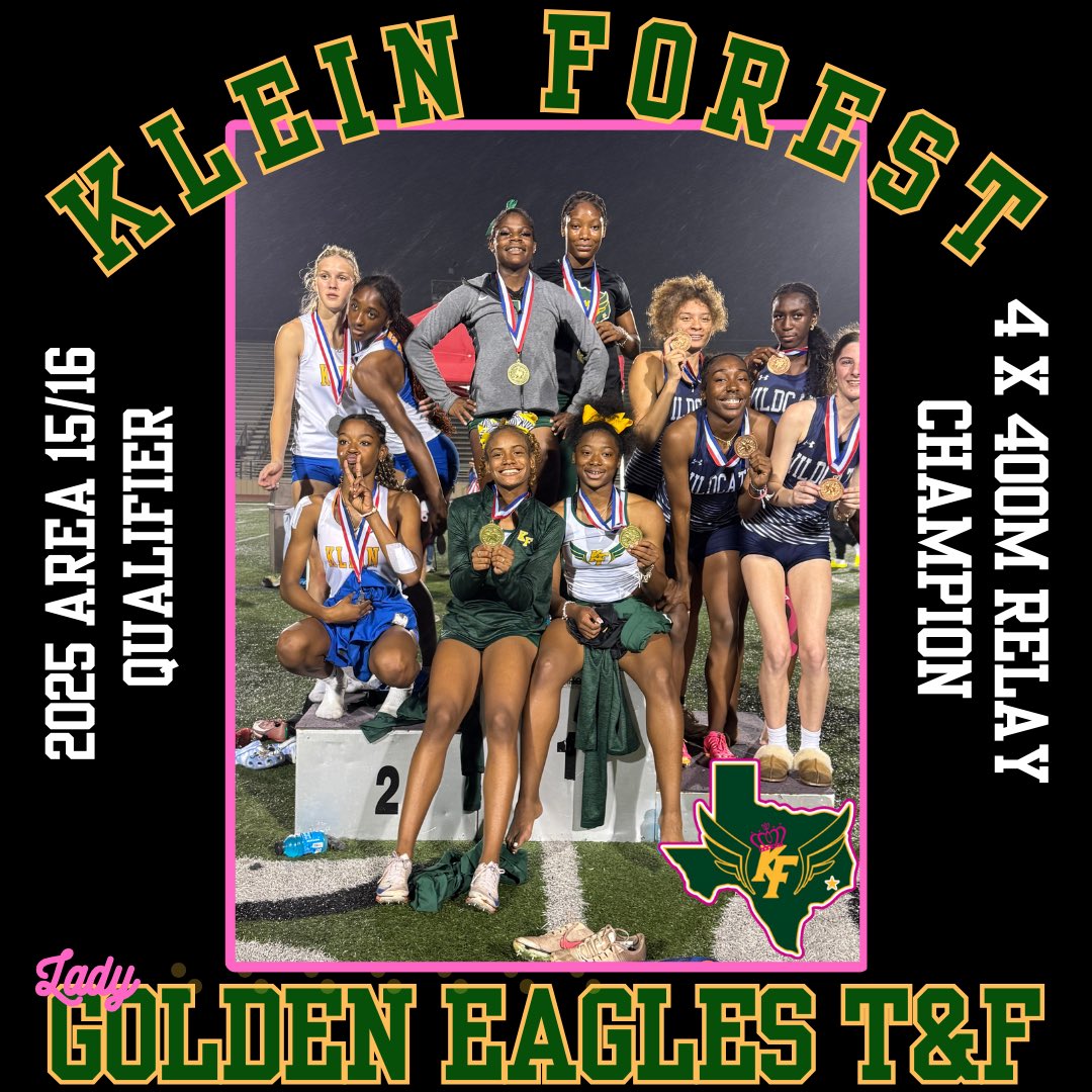 Congrats to the KF Lady Golden Eagles

Special Congrats to the 
C/O ‘25
‘22/’23 District Champs &amp;
’24/’25 Runner-up Champs

Don’t Miss The Area 15/16 Championships!! 
Field on Thursday at 4 PM
Running Finals on Friday at 5 PM
Race ya there!! 

#KFBAMN25
#BackIIBasics