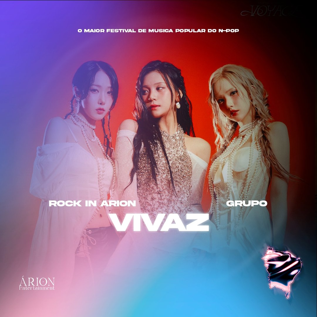 ⠀ ⠀ ⠀ 🔹 ÁRION ENTERTAINMENT

⠀ ⠀ ⠀  ⠀       THE FIRST FESTIVAL
⠀ ⠀ ⠀               [ROCK IN ÁRION]
⠀ ⠀ ⠀                LINEUP REVEAL 

⠀      ⠀  ARTISTA: <a href="/vivaz_official/">VIVAZ (비바즈)</a>

⠀   #ROCKINARION #WORLDFESTIVAL
#THEFIRSTFESTIVAL #CUNET #ARIONENT
