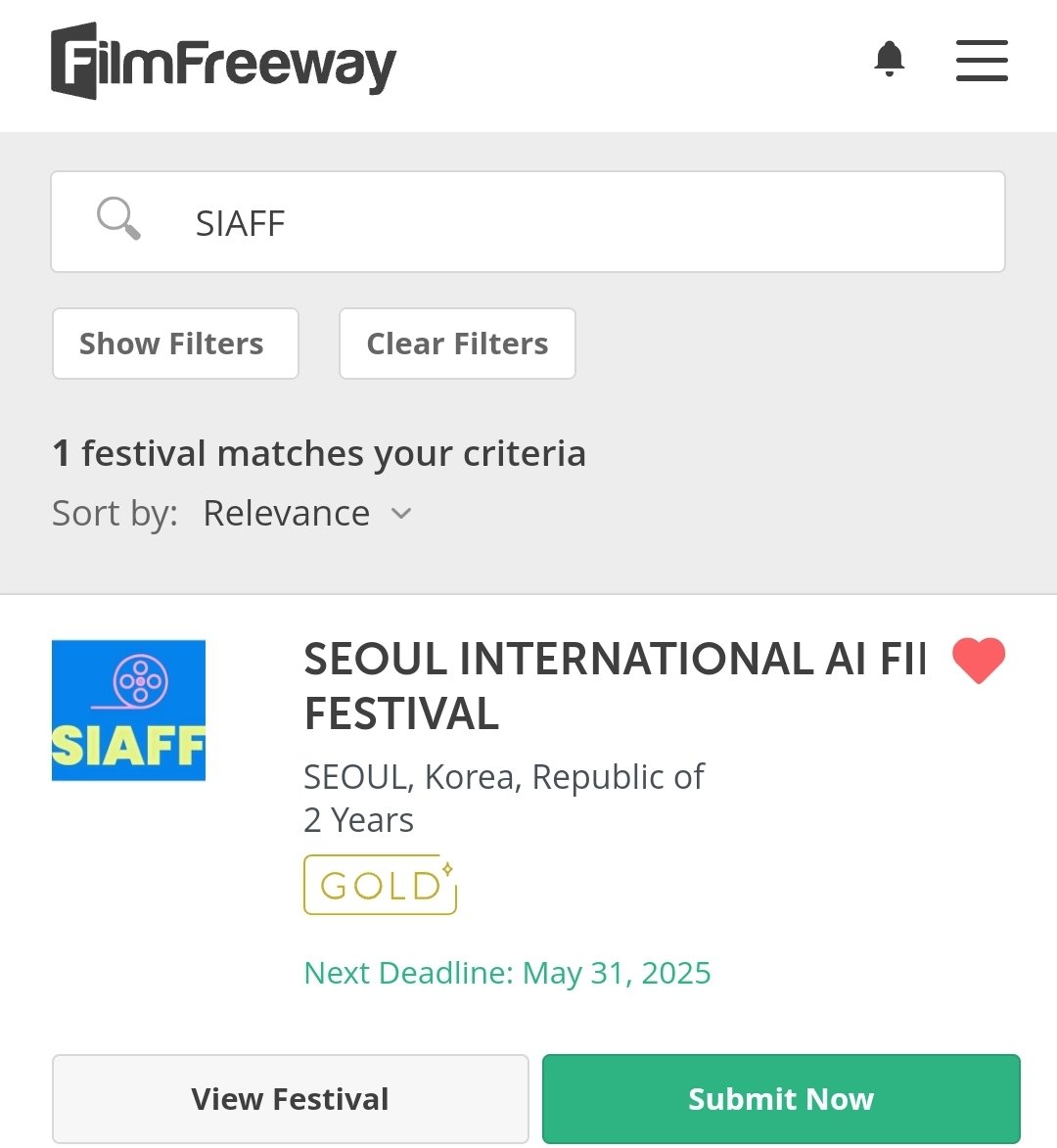 제3회 서울국제AI영화제 9월28일 개최
서울 국제AI영화제(SIAFF 2025)가 오는 9월 28일(일) 오후 1시부터 7시까지, 서울 강남구에 위치한 앙트레블 복합문화공간(enTravel Complex Cultural Space)에서 열린다.