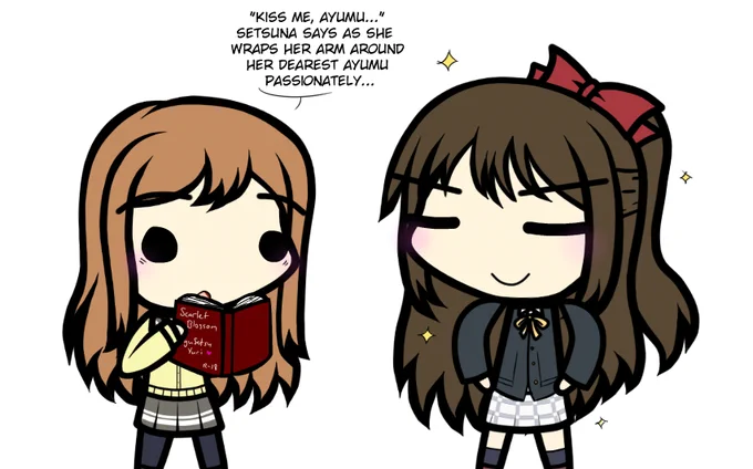 Today's Maru - Day 399  maru reads shizuku's latest fic (originally posted on 4/3/2025) 