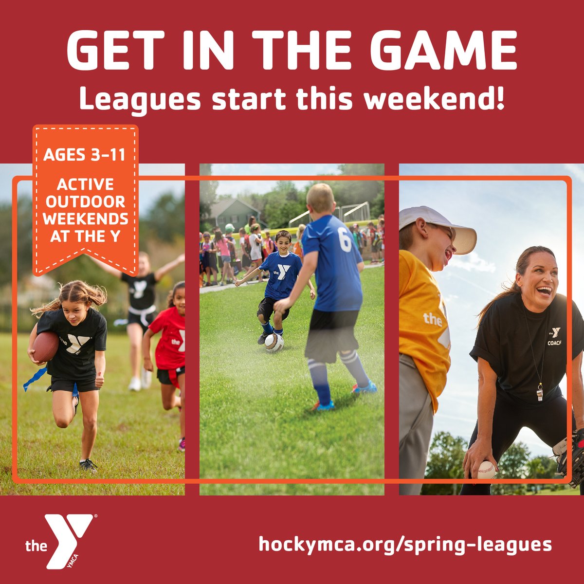 HockomockYMCA's tweet image. Who's ready for fun? 🤩 Join us THIS WEEKEND for sports leagues! Kids can make friends, stay active, and embrace team spirit. Tag a friend to join you! #WeekendSports #SportsFun #SportsLeague #YMCASportsGameOn 🏈⚽️⚾️ hockymca.org/spring-leagues