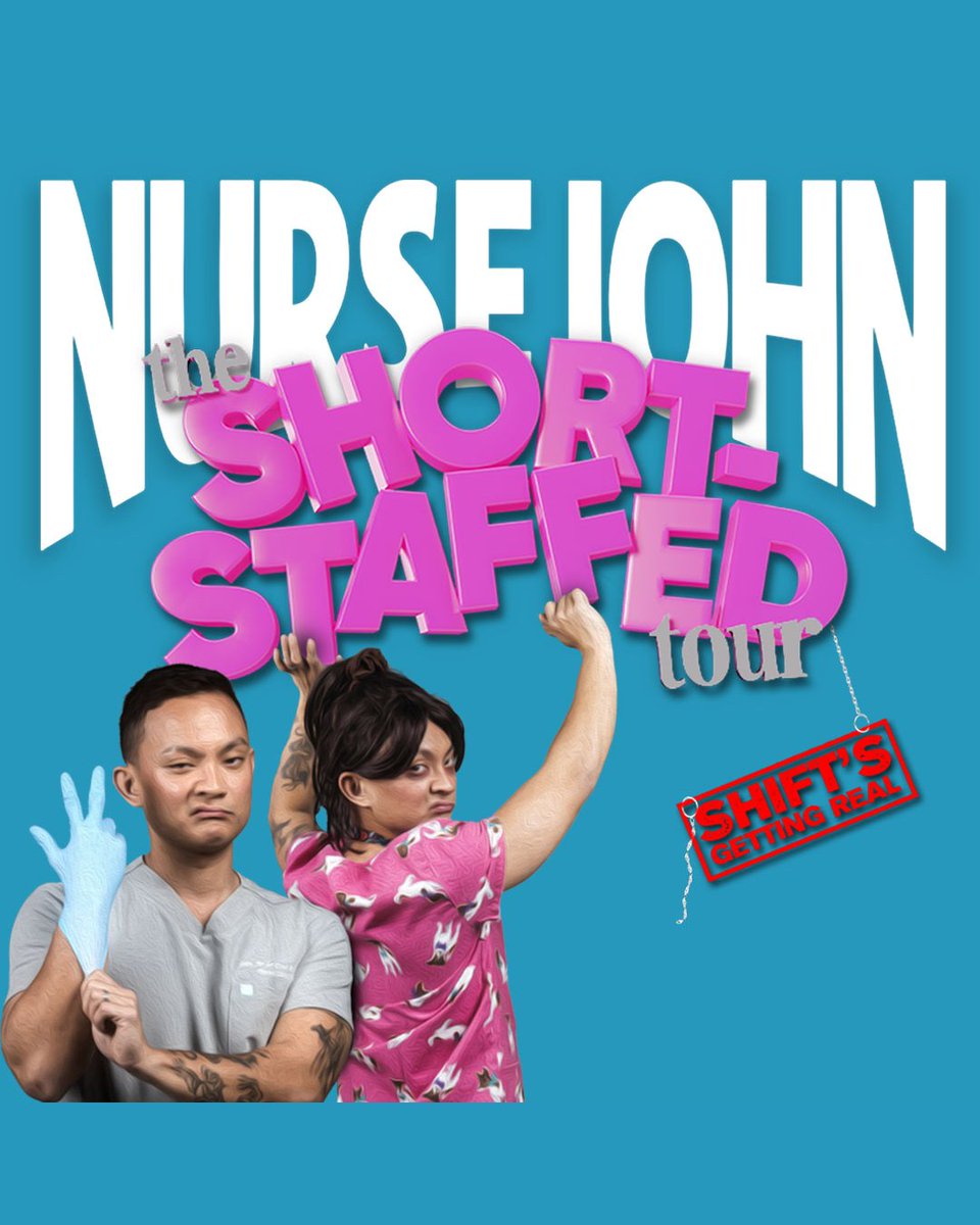 JUST IN! Nurse John is bringing The Short-Staffed Tour to ICC Sydney Theatre this August!

🎟️ General tickets on sale Friday 11 April at 10am