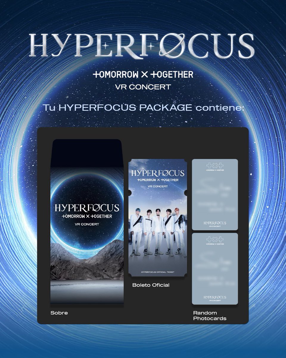 ocesa_kpop's tweet photo. Checa la información de lo que incluye el HYPERFOCUS PACKAGE!🩵
#TOMORROW_X_TOGETHER #TXT
#TXT_VRconcert #VRConcert #AmazeVRConcert #TXTMexico https://t.co/CfmRYbrNm0