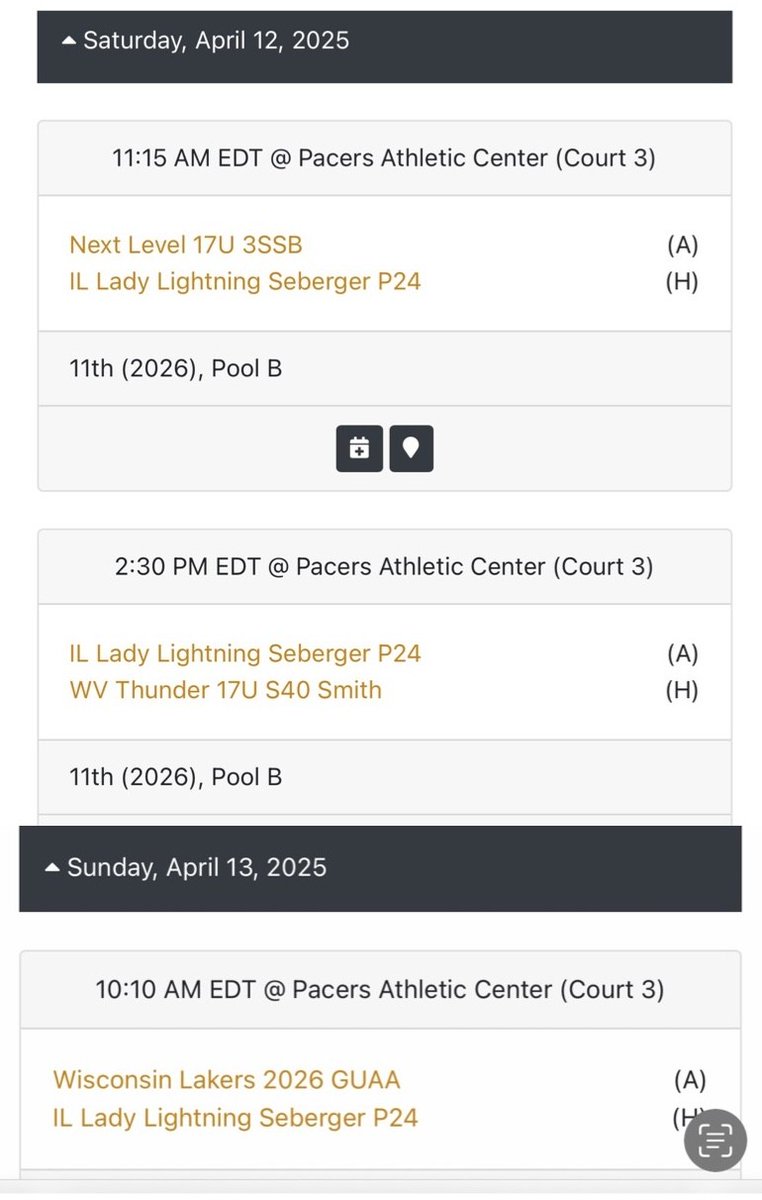 Maggie Frank (@maggiefranklphs) on Twitter photo Here is my schedule for this weekend in Indiana. Sunday bracket TBD.
<a href="/LadyLightningIL/">IL Lady Lightning</a> <a href="/IGBRcoverage/">Premier Recruiting Service in girlsbball</a> <a href="/LPLancerBB/">LPLancerBB</a> Here is my schedule for this weekend in Indiana. Sunday bracket TBD.
<a href="/LadyLightningIL/">IL Lady Lightning</a> <a href="/IGBRcoverage/">Premier Recruiting Service in girlsbball</a> <a href="/LPLancerBB/">LPLancerBB</a>