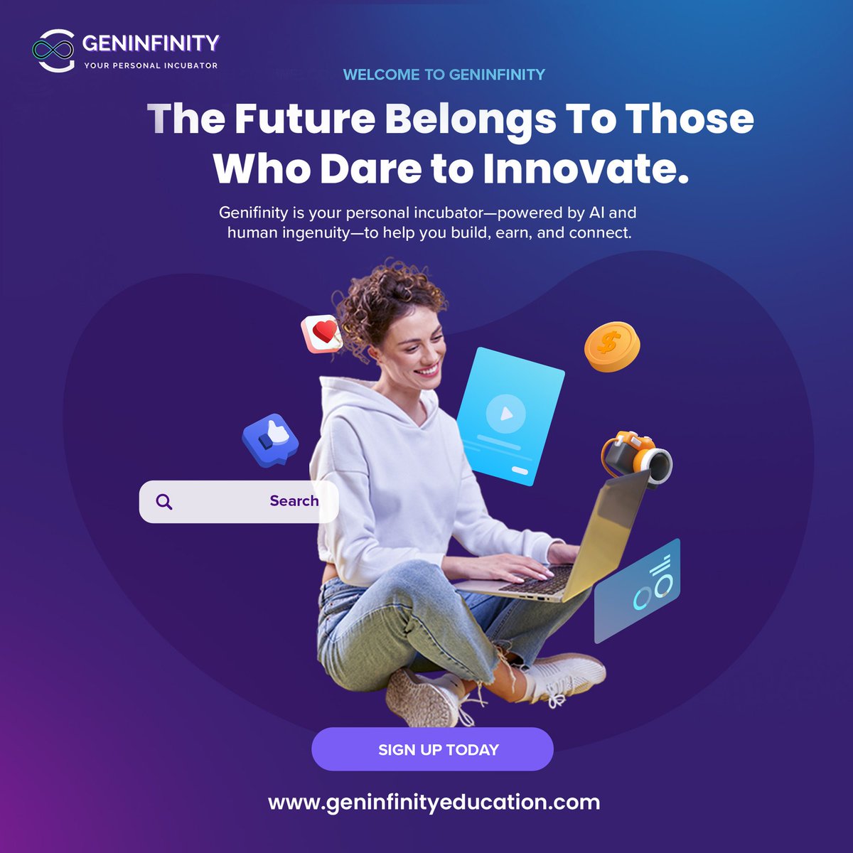 GeninfinityEdu's tweet photo. The wait is over — Geninfinity has officially launched!
A bold new platform built to empower the next generation of thinkers, dreamers, and disruptors.
 👉 Visit https://t.co/haFLEtIew8 to explore, create, and be part of something bigger.

#Geninfinity #NowLive #CreateInnovate https://t.co/vBq7Lq9YZ3