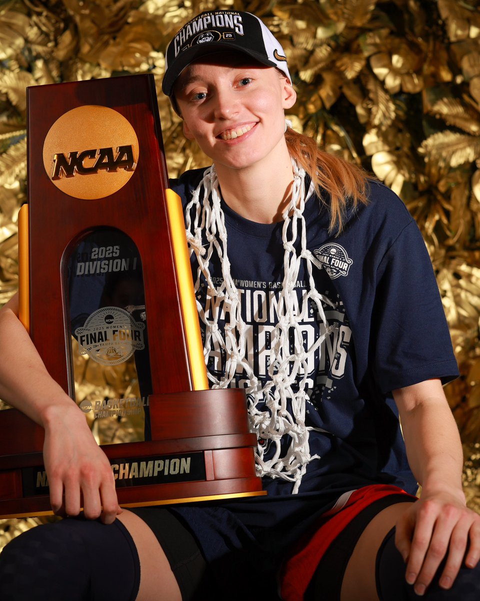 UConnWBB's tweet photo. Paige Bueckers is a National Champion https://t.co/GaVdklm2fv