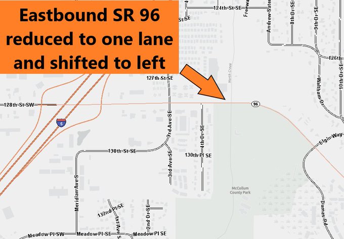 SR 96レーンの削減は今夜始まります