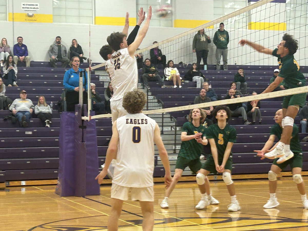 avoneagles's tweet photo. Eagles Win! Avon Volleyball wins a great match vs Amherst in 5 sets! Well done Boys!🦅 https://t.co/jyuw4DJP7o