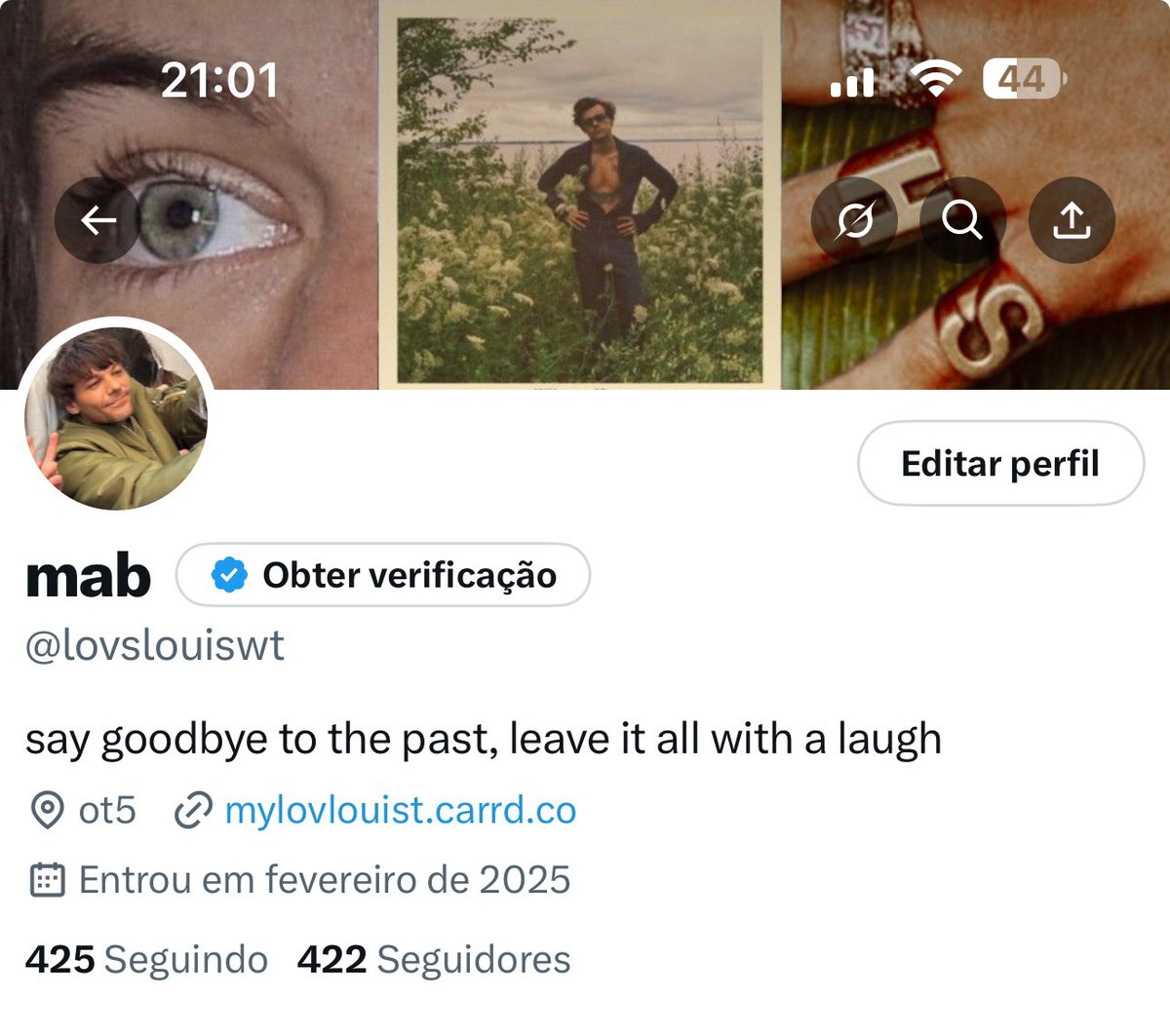 lovslouiswt's tweet photo. pareço ser a dona do meu perfil?? https://t.co/EOTUvc5pI2