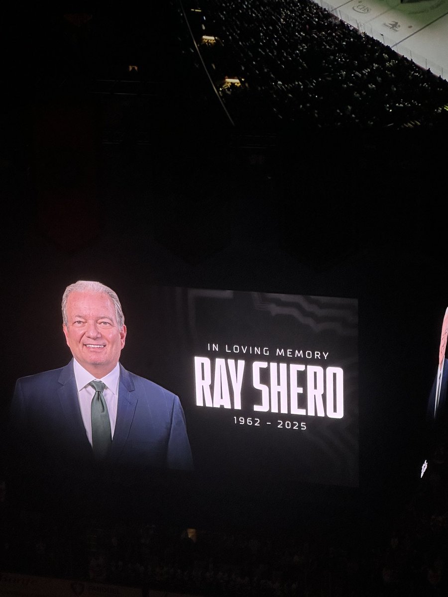 Dan Rusanowsky (@danrusanowsky) on Twitter photo MOMENT OF SILENCE: The <a href="/mnwild/">Minnesota Wild</a> honored their senior advisor, my friend Ray Shero, who passed away at age 62. A great <a href="/SkatingSaints/">St. Lawrence University Men’s Hockey</a> alumni’s and an outstanding 30-year career as an @nhl executive. RIP. MOMENT OF SILENCE: The <a href="/mnwild/">Minnesota Wild</a> honored their senior advisor, my friend Ray Shero, who passed away at age 62. A great <a href="/SkatingSaints/">St. Lawrence University Men’s Hockey</a> alumni’s and an outstanding 30-year career as an @nhl executive. RIP.