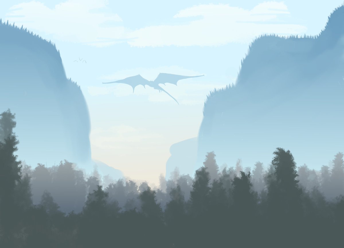 nini_does_art's tweet photo. Landscape practice https://t.co/vEC4ziSfQB