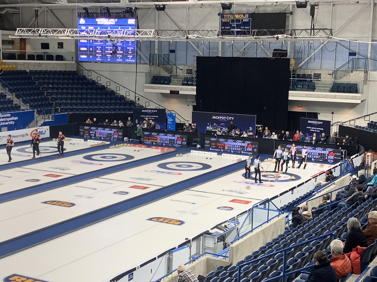 Jason Chang (@unhingedcurling) on Twitter photo Checking out the <a href="/grandslamcurl/">Grand Slam of Curling</a> Players Championship action at the <a href="/TorontoMet/">Toronto Metropolitan University</a> Mattamy Athletic Centre. Checking out the <a href="/grandslamcurl/">Grand Slam of Curling</a> Players Championship action at the <a href="/TorontoMet/">Toronto Metropolitan University</a> Mattamy Athletic Centre.