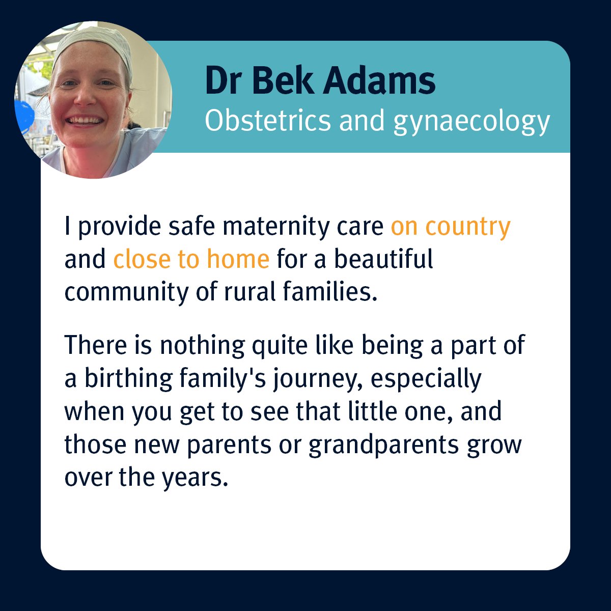 👀 See what our rural generalists with obstetrics advanced skills have to say about their training.

⏰ Apply for advanced skills training by 3 pm on Monday 28 April 2025 (AEST): bit.ly/3CQAcTz
#FindYourCalling #RuralObstetrics