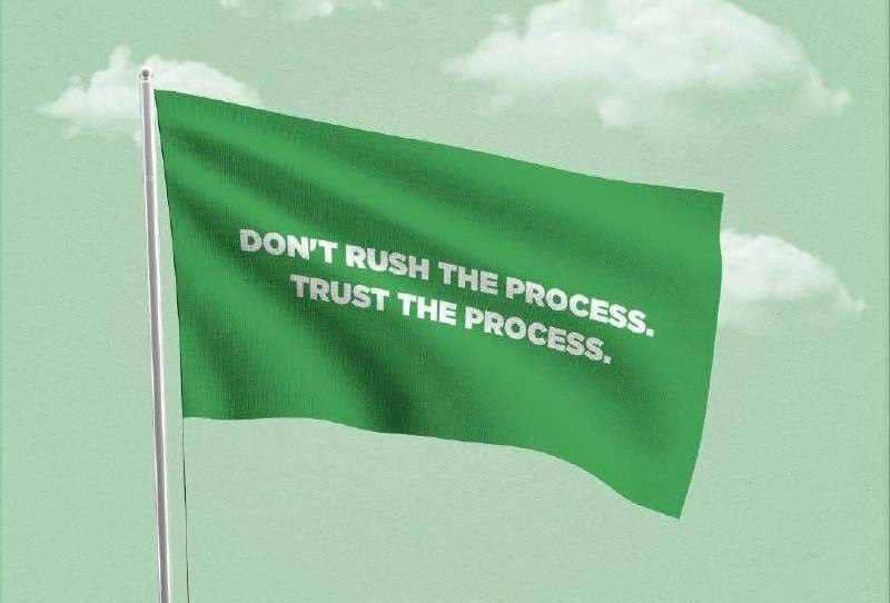 Não apresse o processo... confie no processo.  ⏳⌛️

   A negociação no mercado de câmbio é um processo e um comerciante de forex eficiente deve ser paciente e entender que o mercado não é um esquema de enriquecimento rápido.