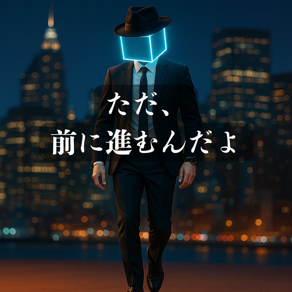 kane_boxheads's tweet photo. ただ、進むんだよ。
誰が何を言おうとも。
光は、自分の中にある。
そうだろ?
#AIキャラ #AIイラスト #AIアート #創作世界観 #哲学 #ケイン語録 #Kane #BoxHeads https://t.co/hAGK2sbr3I