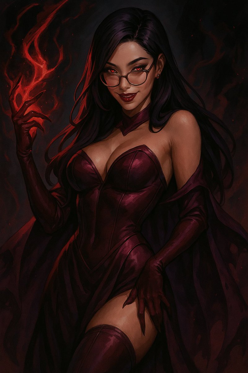 I asked chatGPT to turn me into a Marvel Rivals villain based on the faults and traits it knows about me. So basically, I'm the Scarlett Witch of my own dreams 😂 Fitting as she's my main 🥰 come play with me tonight on Twitch! Xoxo