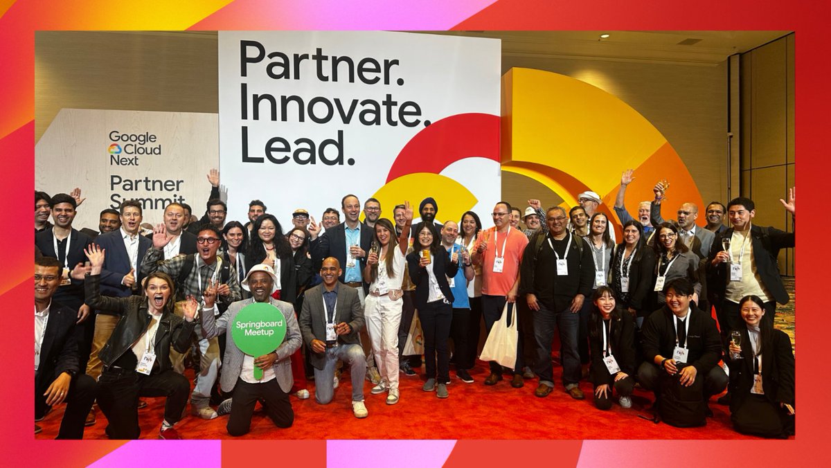 gcloudpartners's tweet image. Kicking off connections! 🤝 Earlier today, we hosted a meetup for Springboard Startup Founders in the Partner Summit Lounge at #GoogleCloudNext. Attendees had a fantastic opportunity to network and connect directly with Google Cloud leaders. #GoogleCloudSpringboard