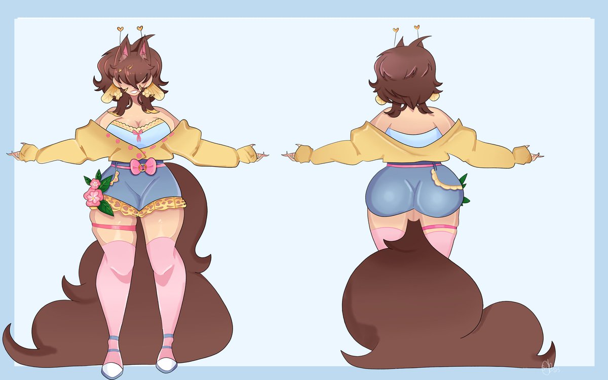 JustBeeNii's tweet photo. Official Bee full body reference sheet! #oc #DigitalArtist #digitalartwork #Commissionsop https://t.co/xiD5yBrAk5