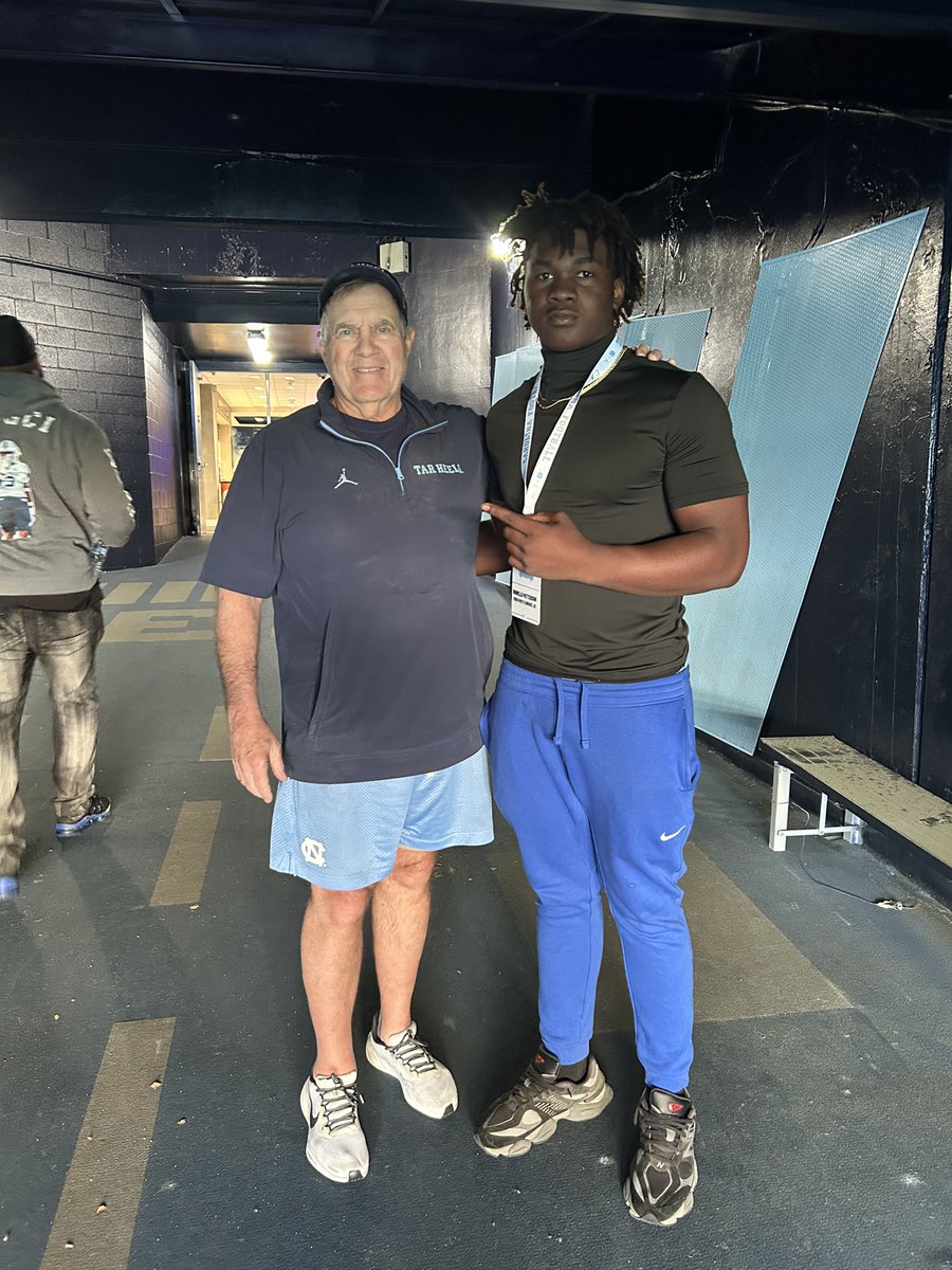 Enjoyed my time <a href="/UNCFootball/">Carolina Football</a> 🐏Today ! <a href="/Belichick_B/">Bill Belichick</a>