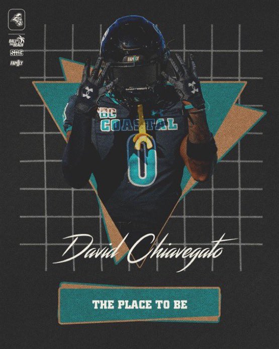 David Chiavegato (@davechiavegato3) on Twitter photo Thank you for the love <a href="/CoastalFootball/">Coastal Football</a>!
<a href="/TyronCarrier/">Tyron Carrier</a> <a href="/KyleWSteinhoff/">Kyle Steinhoff</a> <a href="/BallAtTheBeach/">Coastal Football Recruiting</a> Thank you for the love <a href="/CoastalFootball/">Coastal Football</a>!
<a href="/TyronCarrier/">Tyron Carrier</a> <a href="/KyleWSteinhoff/">Kyle Steinhoff</a> <a href="/BallAtTheBeach/">Coastal Football Recruiting</a>