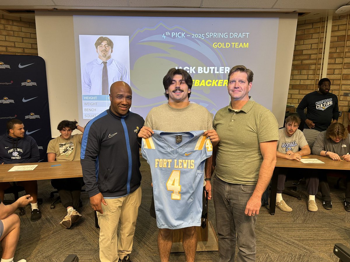 With the 4th pick, Gold Team selects LB Jack Butler