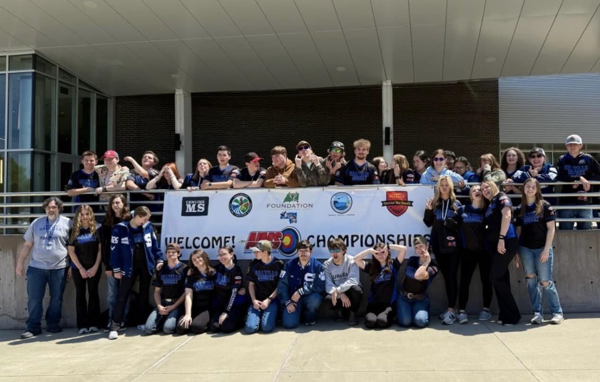 Congrats to SHS Archery, Coach Vines, &amp; Coach Kimery on their 13th consecutive state championship! Set a new state record with a score of 3449! John Michael Harwood was Top Male with a 295 &amp; Autumn Cox was Top Female with a 290! #bullseye13