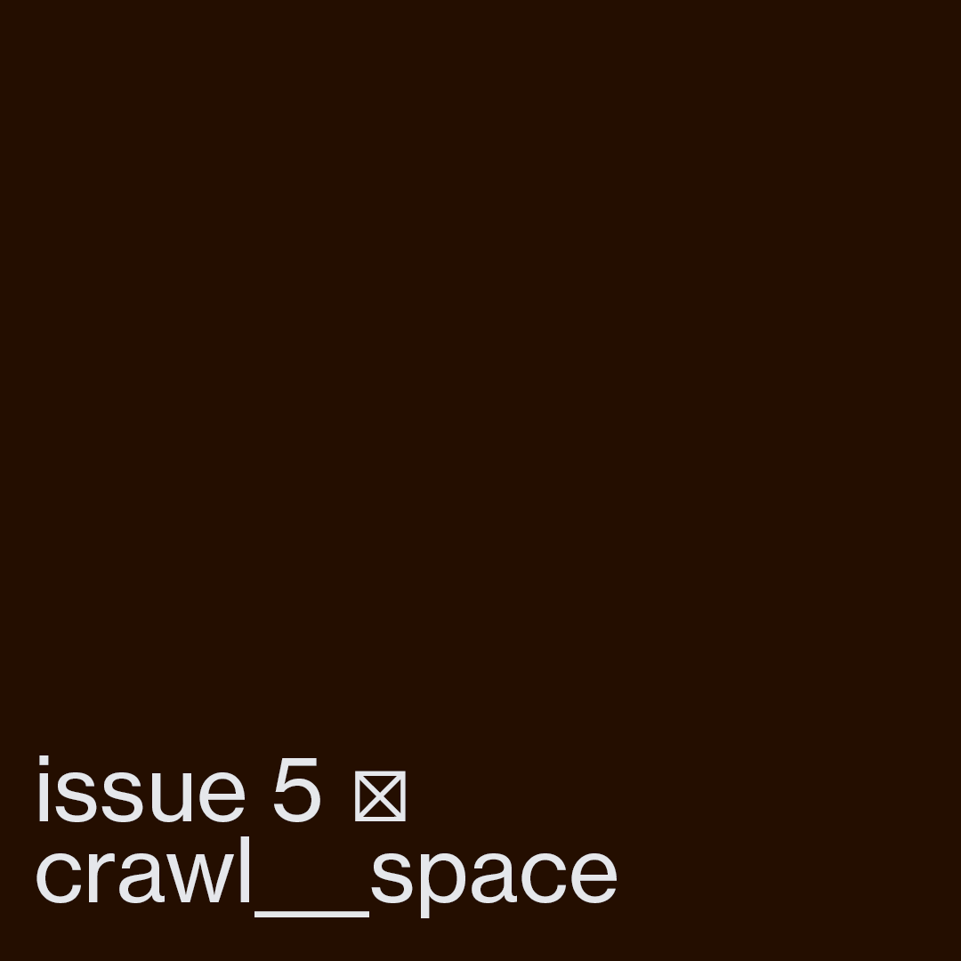 crawlspacecool's tweet image. ⊠⊠⊠⊠⊠⊠⊠⊠⊠⊠⊠⊠⊠⊠⊠⊠
issue 5 of crawlspace is now live!
--&amp;gt; crawlspace.cool &amp;lt;--
⊠⊠⊠⊠⊠⊠⊠⊠⊠⊠⊠⊠⊠⊠⊠⊠
Featuring digital literary work from @zhaovan8 @YellzHeard  @anita_solak  and Tyler Yin
⊠⊠⊠⊠⊠⊠⊠⊠⊠⊠⊠⊠⊠⊠⊠⊠