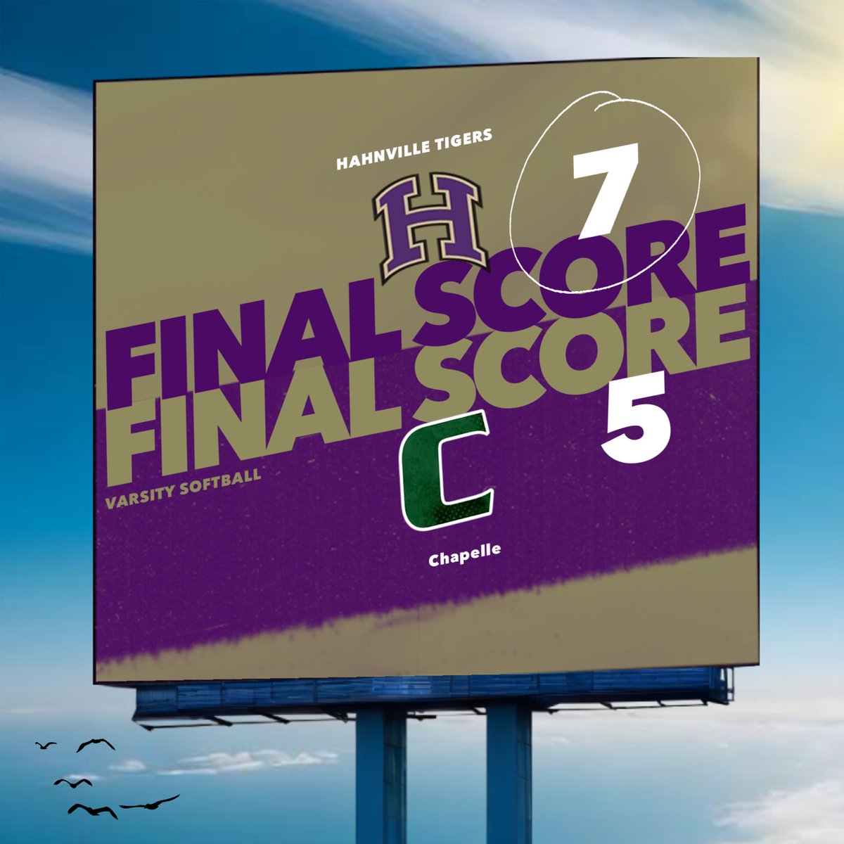 Hahnville High Softball tweet media