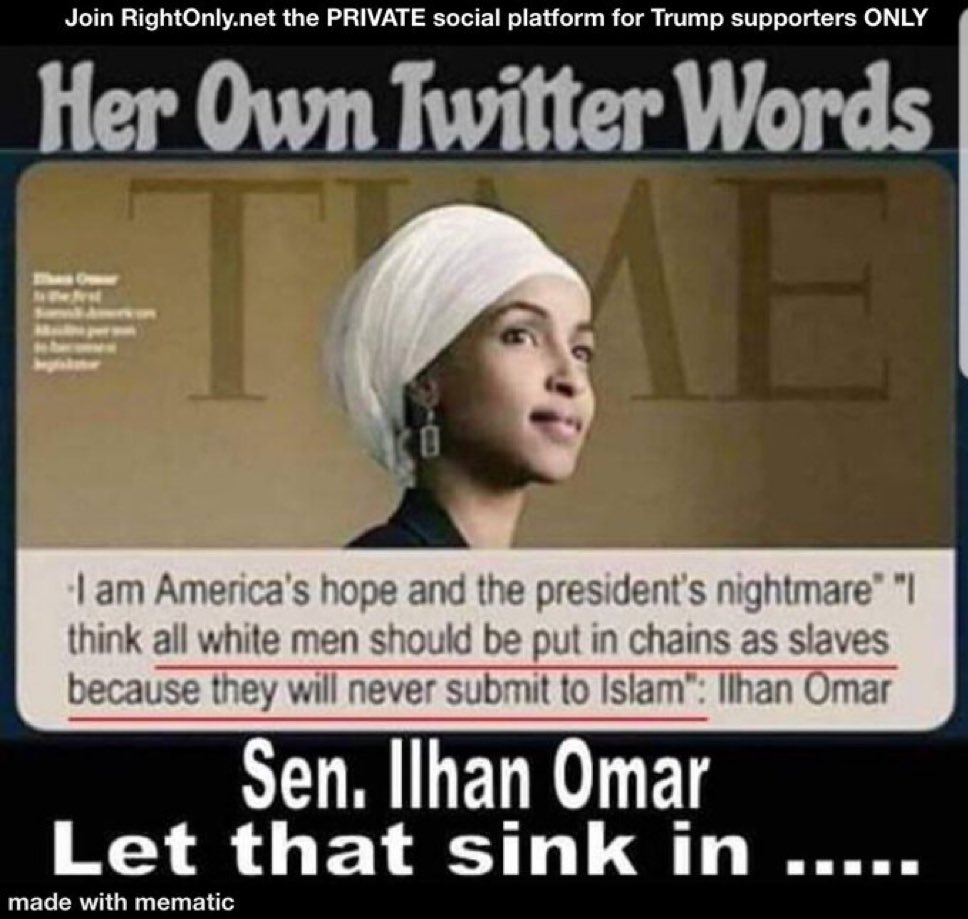 jackisaidit27's tweet photo. Members of Congress should not be an agent of Somalia. Let's start there.

Now let's talk about how all of you became millionaires in an average 200k salary. 

How about not being an agent of the Muslim Brotherhood or CAIR?

No Members of congress should be Muslim that are interfering with a Christian country.

Now go back to Somalia