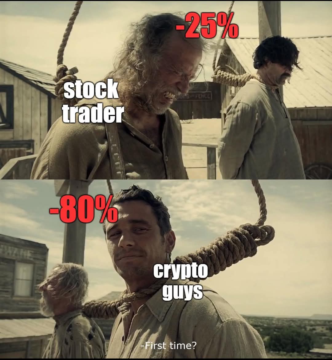 Stock vs crypto 😅 #Bitcoin #marketcrash #pump #Trump