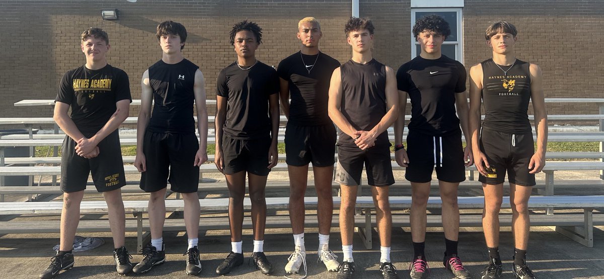 Haynes Academy Football Recruiting (@haynesfootball) on Twitter photo Get to know your Haynes Academy Yellow Jackets!
🚨🚨🚨Today’s Position Spotlight : WRS🚨🚨🚨
2029- Gavin Rivolo
2029- Ryan Gleason
2028- Devyn White
2027- Gabe Estevez
2026- Noah Hern
2027- Farris Eslaih
2028- <a href="/Sebasti42563219/">Sebastian Gonzalez</a>
#SWARM!! Get to know your Haynes Academy Yellow Jackets!
🚨🚨🚨Today’s Position Spotlight : WRS🚨🚨🚨
2029- Gavin Rivolo
2029- Ryan Gleason
2028- Devyn White
2027- Gabe Estevez
2026- Noah Hern
2027- Farris Eslaih
2028- <a href="/Sebasti42563219/">Sebastian Gonzalez</a>
#SWARM!!