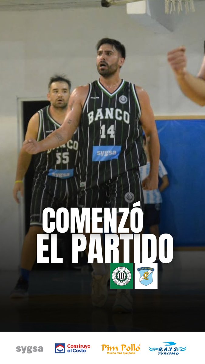 🏀🇳🇬 𝐉𝐔𝐄𝐆𝐀 𝐁𝐀𝐍𝐂𝐎 

📌 Comenzó el partido en el Polideportivo Aldo H. Ramírez frente a Gonnet. 

¡Vamos los pibes! 💪