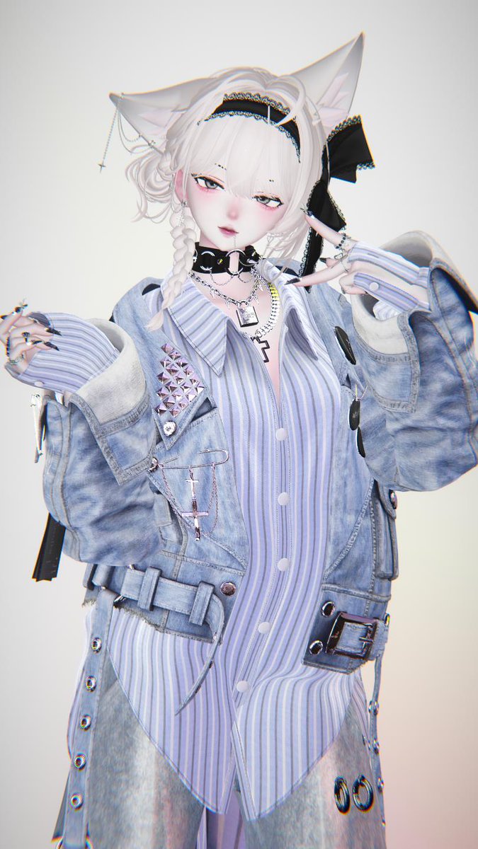 BIUpenguin's tweet photo. #Shinra3D 
#MAISONDARC 
MAISONDARC - DAMAGE LOGO CAP   
MAISONDARC - Tuckin Denim Setup 
MAISONDARC - Quilted Shark Sneakers 
MAISONDARC - LoseShirts Skirt Set 
MAISONDARC - Hybrid Denim Jacket https://t.co/SBRiyEq8gK