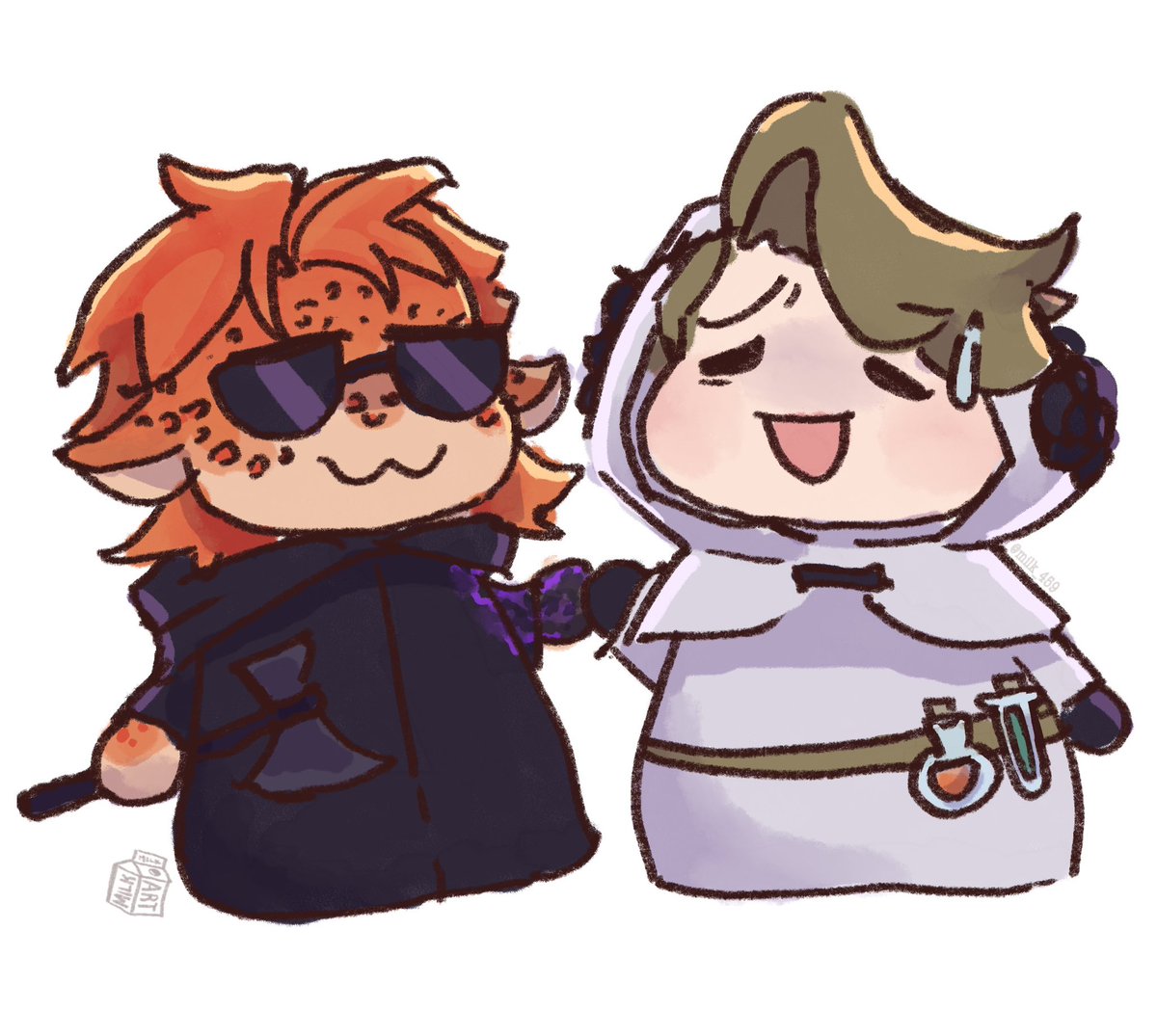 milk_459's tweet photo. A quick Pangkey doodle before I get back to the HW grind :3 👍🏾#Lukeyfanart #Pangifanart #investortwt https://t.co/4gJHKtWrTu