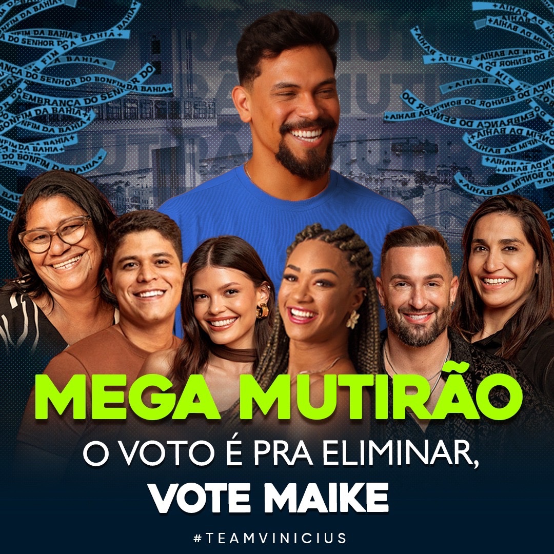 🚨MEGA MUTIRÃO #TeamG7 É ❌ FORA MAIKE ❌

🗳️ A CADA 10 VOTOS COMENTE UM EMOJI! NÃO ESQUEÇAM DE DEIXAR O SEU VOTO ÚNICO TAMBÉM.

❌ O voto é para ELIMINAR, vote em MAIKE

✅ Meta: 100K de comentários 

⏰ O prazo é até as 01H

▶️ VOTO ÚNICO: gshow.globo.com/realities/bbb/…

▶️ VOTO
