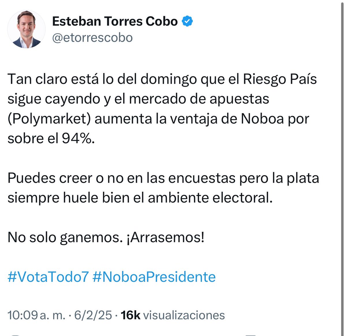 Así las proyecciones de la segunda vuelta presidencial en #Ecuador.

“La plata siempre huele bien el ambiente electoral”. Decía el Baby Torres en primera Vuelta.

Y AHORA….