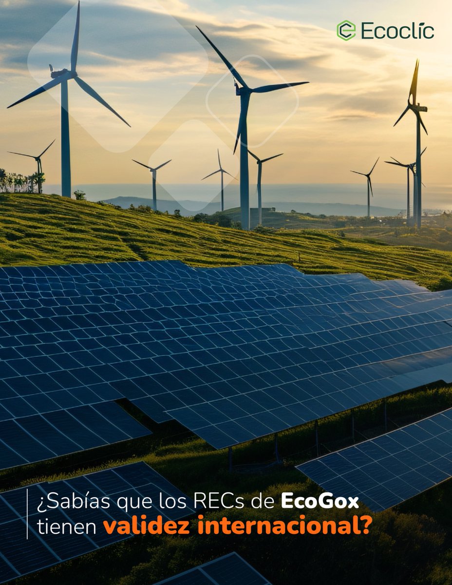 Ecoclic_'s tweet photo. #EcoGox es una plataforma pionera en Colombia y América Latina que evita fenómenos de doble contabilidad en el mercado de certificados de energía renovable.⚡
 Para conocer más sobre #EcoGox, escríbenos a https://t.co/puVLXhXA7D o a contacto@ecogox.com https://t.co/dkzLA1MX5Z