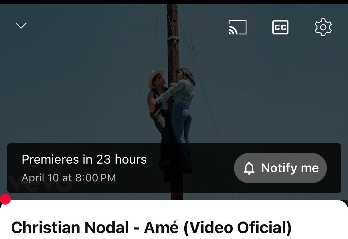 Que ya sea mañana!!! 
Activen sus notificaciones para AMÉ ❤️‍🔥

youtu.be/wCdGS39d96w?si…