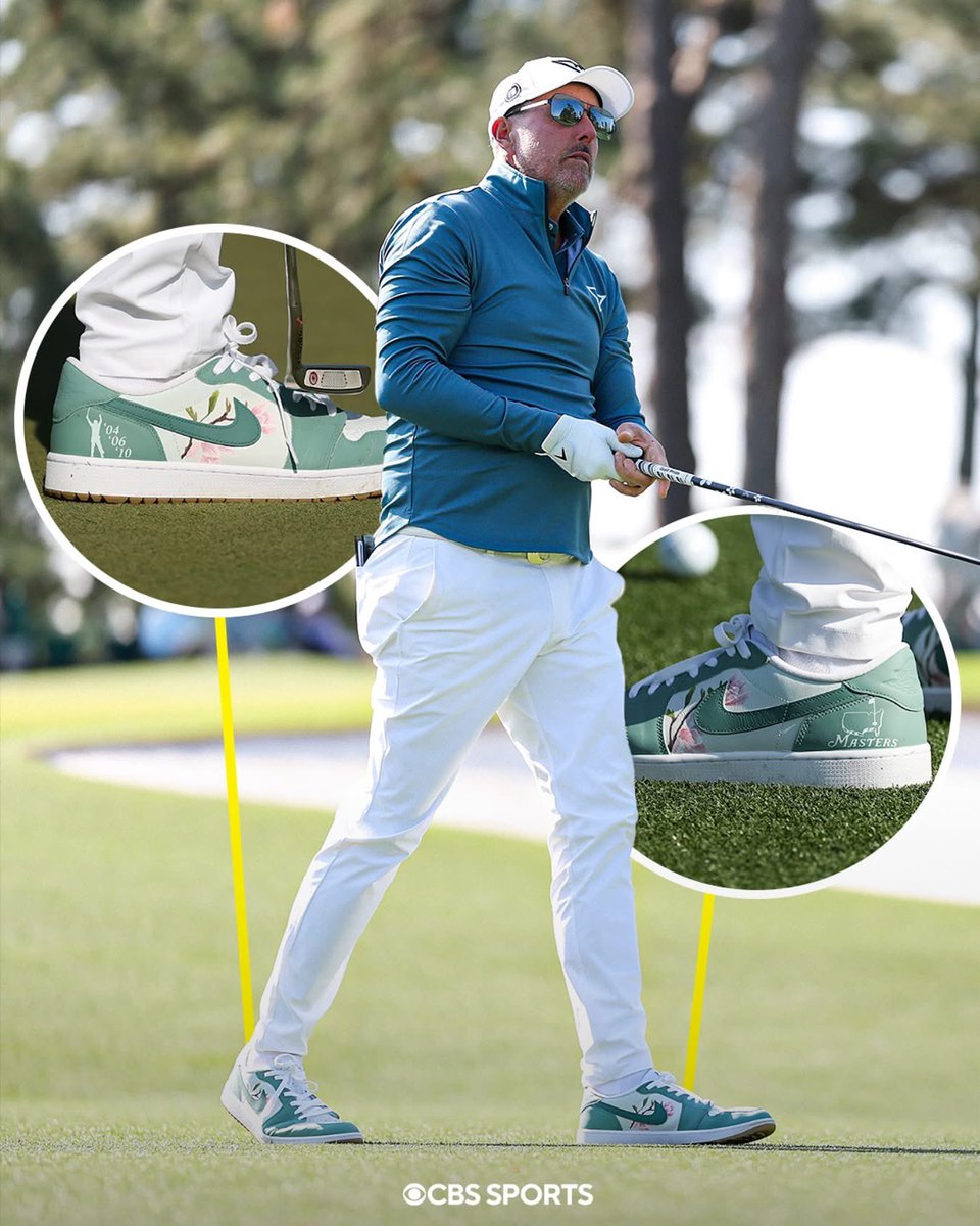 MattFinkes's tweet image. I’m not a big shoe guy but these are pretty bad ass. @PhilMickelson @TheMasters