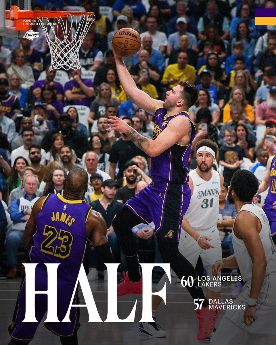 31 at the half for Luka ✔️