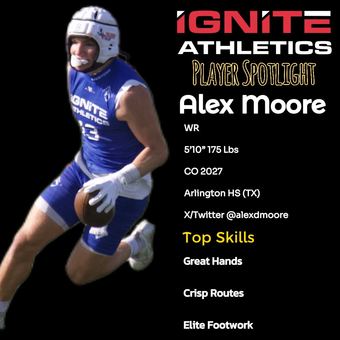Ignite Athletics DFW (@igniteathletic_) on Twitter photo <a href="/alexdmoore/">Alex Moore</a> is a ball player! It doesn’t matter who’s guarding him he’s going to be open. Preparing for his JR season at Arlington HS (TX) Excited to see him ball in the Fall. Colleges he needs to be on your radar NOW! <a href="/THEPLATFORMDR/">THE PLATFORM</a> <a href="/dctf/">Dave Campbell's — TexasFootball.com</a> <a href="/TXTopTalent/">TX TOP TALENT</a> <a href="/CoachLewis_M/">Lewis Milbry</a> <a href="/MaxPreps/">MaxPreps</a> <a href="/alexdmoore/">Alex Moore</a> is a ball player! It doesn’t matter who’s guarding him he’s going to be open. Preparing for his JR season at Arlington HS (TX) Excited to see him ball in the Fall. Colleges he needs to be on your radar NOW! <a href="/THEPLATFORMDR/">THE PLATFORM</a> <a href="/dctf/">Dave Campbell's — TexasFootball.com</a> <a href="/TXTopTalent/">TX TOP TALENT</a> <a href="/CoachLewis_M/">Lewis Milbry</a> <a href="/MaxPreps/">MaxPreps</a>