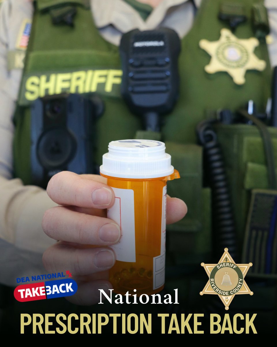 cityoftemecula's tweet photo. Time for a little spring cleaning! Don’t forget your medicine cabinet! 💊

@RSO is hosting a National Prescription Take Back event &amp; encourages residents to come &amp; drop off unneeded medication for safe disposal. 🚮

📆 Sat, Apr. 26
📍 Ralph’s (33145 Temecula Pkwy)
🕑 10 AM – 2 PM https://t.co/tXMuyMgslf