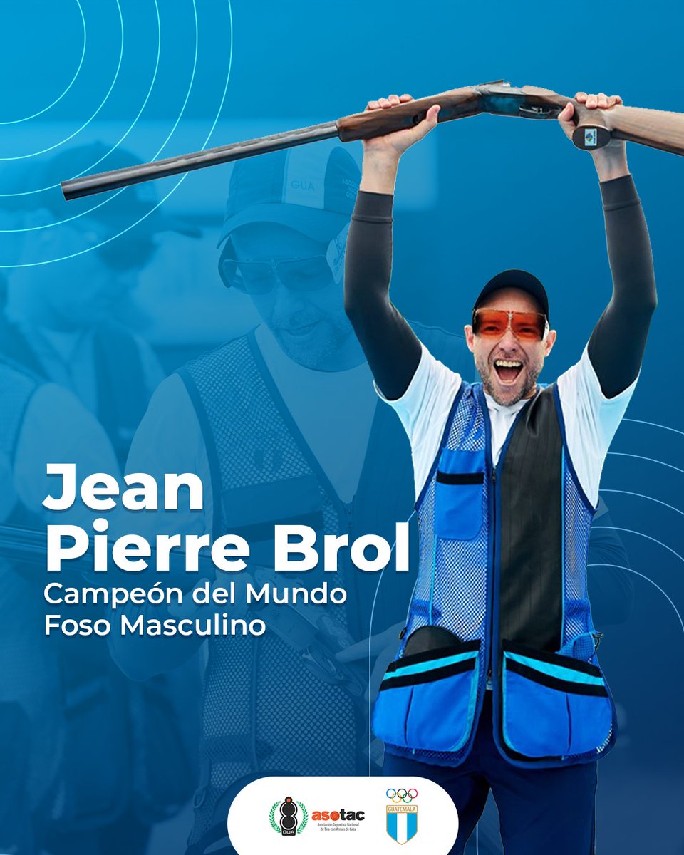 COGuatemalteco's tweet photo. ¡TIRO DORADO! 🥇🇬🇹  Jean Pierre Brol sumó un nuevo triunfo a su ya exitosa carrera deportiva con un oro en la Copa del Mundo de Buenos Aires. Es la tercera medalla de Jean Pierre en estos eventos, tras los bronces en Baku Río. 👏🏻

Los detalles de la victoria 📝📌💙
https://t.co/MI0QLlCkqA

#Excelencia #PasiónPorGuatemala #ISSFWorldCup